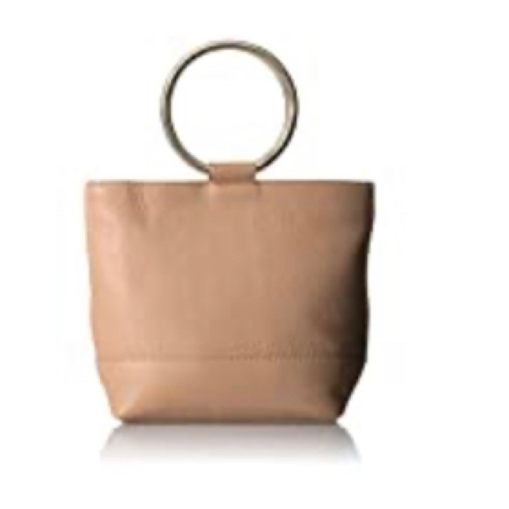The Fix Sienna Mini Lthr Bucket Bag ORing Handle, dove